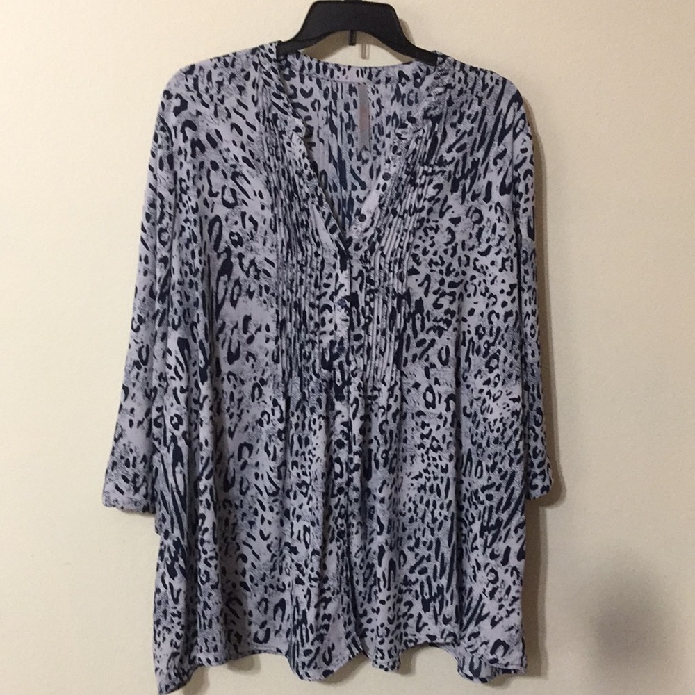 Melissa McCarthy Pintuck Blouse